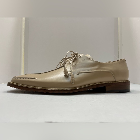 Mezlan Mens Beige Derby Shoes(Made in Spain) Size 12 - Picture 6 of 16